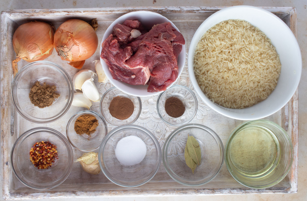 Pilau ingredients 
